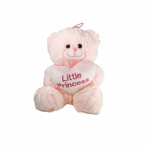 PABA501532-25 Peluş Kalpli Ayı 25cm Kız Erkek Çocuk Oyuncak Eğitici Oyuncaklar