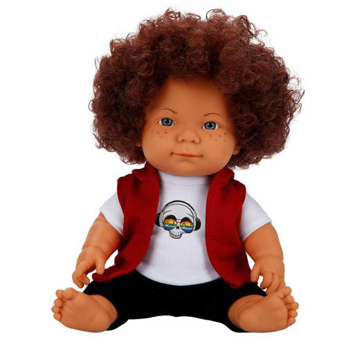 Kıvırcık Saçlı Curly Bebek 35cm Kız Erkek Çocuk Oyuncak Eğitici Oyuncaklar