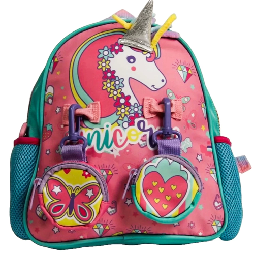 Vest Unicorn Pembe Turkuaz Mini Sırt Çantası Kız Erkek Çocuk Oyuncak Eğitici Oyuncaklar