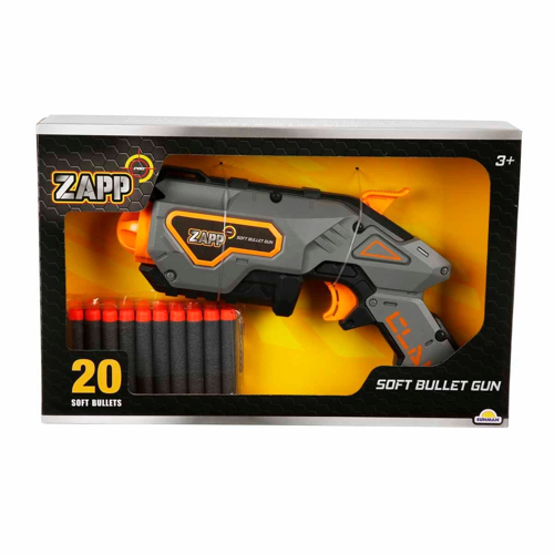 Zapp Toys 20 Mermili Sünger Dart Atan Silah 28cm Kız Erkek Çocuk Oyuncak Eğitici Oyuncaklar