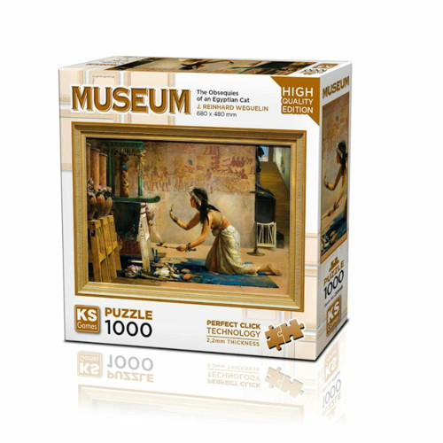 20668 The Obsequies Of An Egyptian Cat 1000 Parça Puzzle Kız Erkek Çocuk Oyuncak Eğitici Oyuncaklar