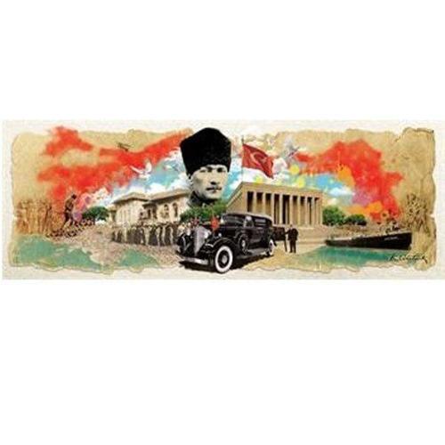4476 Art Puzzle Atatürk Kolajı 1000 Parça Panorama Puzzle Kız Erkek Çocuk Oyuncak Eğitici Oyuncaklar