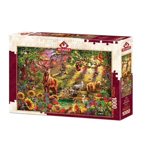 5176 Art Puzzle Büyülü Orman 1000 Parça Puzzle Kız Erkek Çocuk Oyuncak Eğitici Oyuncaklar