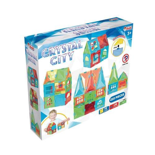 03991 Kristal Şehir 210 Parça -Dede Kız Erkek Çocuk Oyuncak Eğitici Oyuncaklar