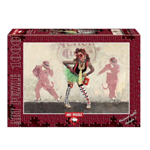 4355 ART puzzle 1000 parça/ŞEYTAN MI MELEK Mİ Kız Erkek Çocuk Oyuncak Eğitici Oyuncaklar