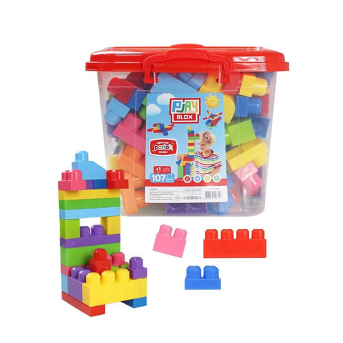 Play Blox Yapı Oyuncakları 107 Parça Kovalı Parlak Renkler Mega Blok Seti 3103 Kız Erkek Çocuk Oyunc