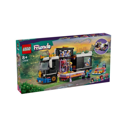 42619 Lego Friends Pop Star Turne Otobüsü 845 parça +8 yaş Kız Erkek Çocuk Oyuncak Eğitici Oyuncakla