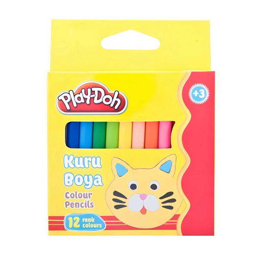 Play-Doh 12 Renk Jumbo Kuru Boya Kız Erkek Çocuk Oyuncak Eğitici Oyuncaklar