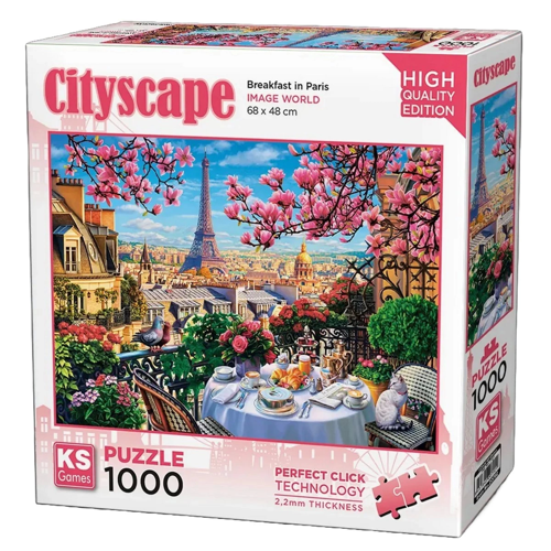 KS Games Breakfast In Paris Puzzle 1000 Parça 20792 Kız Erkek Çocuk Oyuncak Eğitici Oyuncaklar