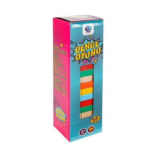 Smile Games Renkli Denge Oyunu 54 Parça - S00002279 Kız Erkek Çocuk Oyuncak Eğitici Oyuncaklar