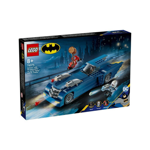 76274 Lego Marvel Batmobile Batman Harley Quinn ve Mr. Freeze 435 parça +8 yaş Kız Erkek Çocuk Oyunc