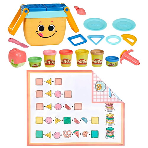 Play-Doh Piknik Şekilleri Başlangıç Seti Kız Erkek Çocuk Oyuncak Eğitici Oyuncaklar