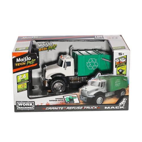 MAY 82182 Kumandalı Mack Granite Refuse Truck Kız Erkek Çocuk Oyuncak Eğitici Oyuncaklar