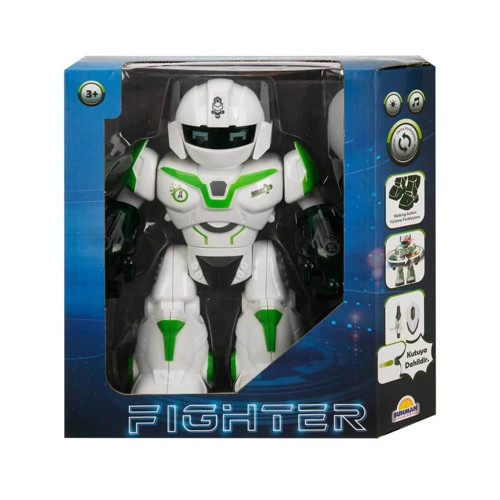 Sesli ve Işıklı Robot Fighter 22cm Kız Erkek Çocuk Oyuncak Eğitici Oyuncaklar