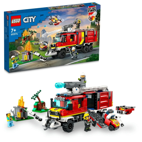 LEGO City İtfaiye Komuta Kamyonu 60374 Kız Erkek Çocuk Oyuncak Eğitici Oyuncaklar