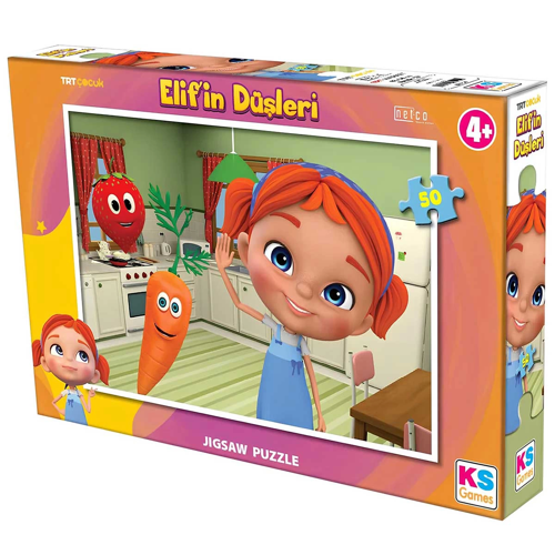 KS Games Elif'in Düşleri 50 Parça Puzzle Kız Erkek Çocuk Oyuncak Eğitici Oyuncaklar