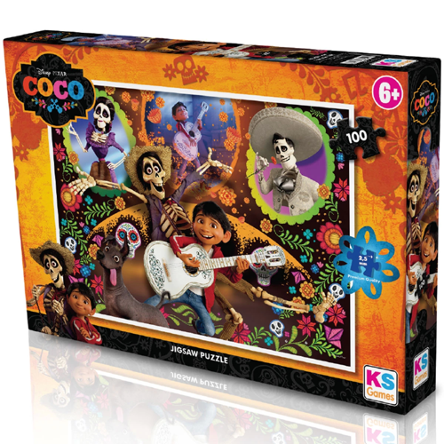 KS Coco 100 Parça Puzzle Kız Erkek Çocuk Oyuncak Eğitici Oyuncaklar