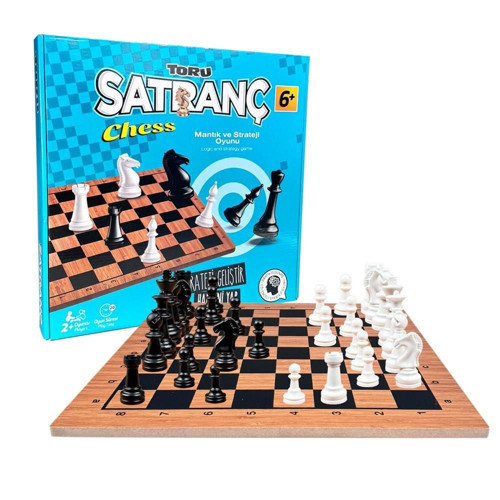 TR5011 Toru Ahşap Satranç Seti Kız Erkek Çocuk Oyuncak Eğitici Oyuncaklar