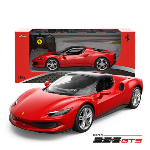 94600 Kumandalı Ferrari 296 GTS 1:16 Kırmızı Kız Erkek Çocuk Oyuncak Eğitici Oyuncaklar