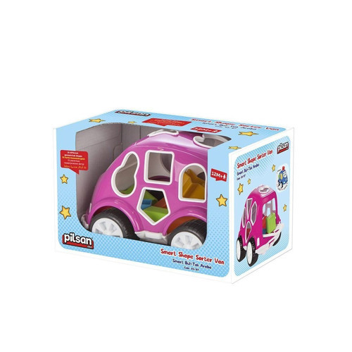 03 187 Pilsan, Smart Bultak Pembe Araba Kız Erkek Çocuk Oyuncak Eğitici Oyuncaklar