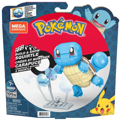 GYH00 MEGA™ Pokémon™ Squirtle - Yap ve Oyna Figürler 199 parça +7 yaş Kız Erkek Çocuk Oyuncak Eğitic