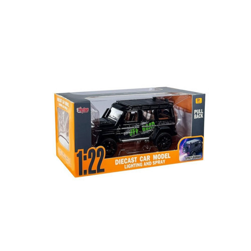 HCL-801P Çek Bırak 1:22 Sesli ve Işıklı Buhar Çıkartan Metal Jeep -Vardem Kız Erkek Çocuk Oyuncak Eğ