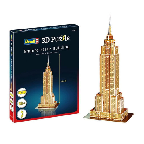 00119 Revell 3D Puzzle Empire State Binası 24 parça Kız Erkek Çocuk Oyuncak Eğitici Oyuncaklar
