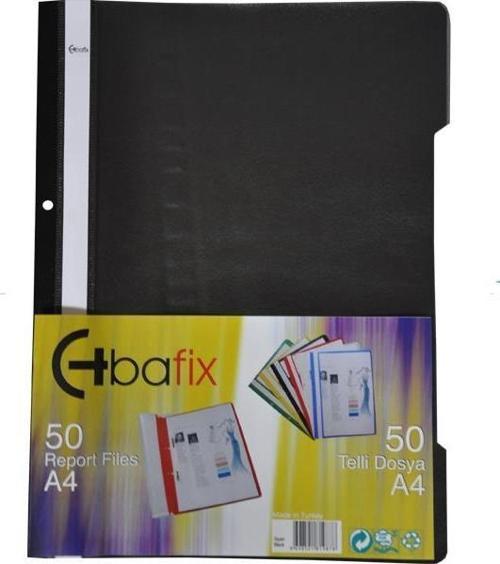 Telli Dosya Plastik XL Siyah A4