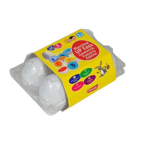 ERN-803 Heroes Toys 6lı Yumurta Eşleştirme Kız Erkek Çocuk Oyuncak Eğitici Oyuncaklar