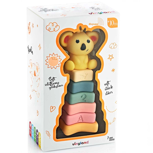 Vinyland Soft Yıldız Halkalar Koala 7'li Set 661877 Kız Erkek Çocuk Oyuncak Eğitici Oyuncaklar