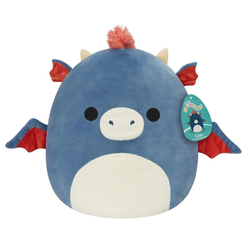 Squishmallows Ejderha Carin 40cm Kız Erkek Çocuk Oyuncak Eğitici Oyuncaklar