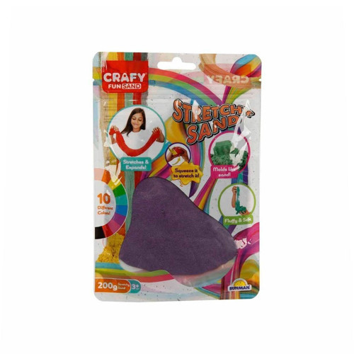 3603 Crafy Streç Oyun Kumu Mor 200 g Kız Erkek Çocuk Oyuncak Eğitici Oyuncaklar