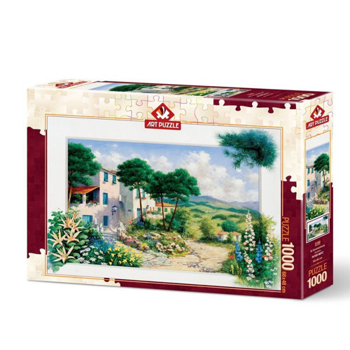 5180 Art Puzzle Yazlıkta 1000 Parça Puzzle Kız Erkek Çocuk Oyuncak Eğitici Oyuncaklar