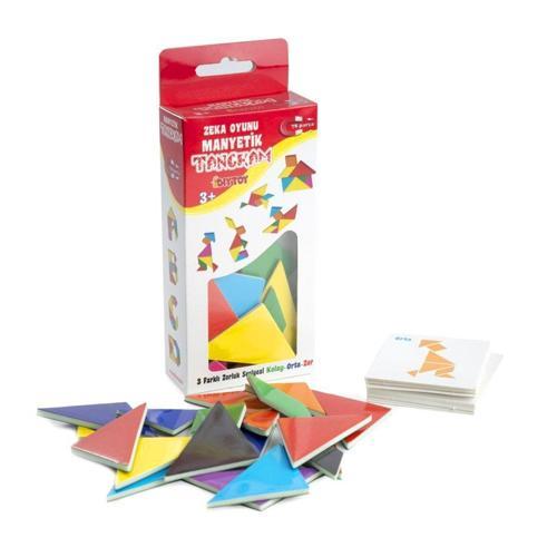 1321 DıyToy, Manyetik Zeka Oyunu - Tangram / +3 yaş Kız Erkek Çocuk Oyuncak Eğitici Oyuncaklar
