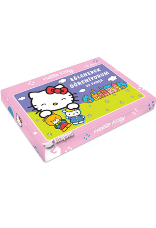 Hello Kitty Eğlenerek Öğreniyorum 23 Parça Puzzle Kız Erkek Çocuk Oyuncak Eğitici Oyuncaklar
