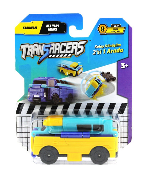 Transracers Dönüşen Araçlar Karavan / Alt Yapı Aracı Kız Erkek Çocuk Oyuncak Eğitici Oyuncaklar