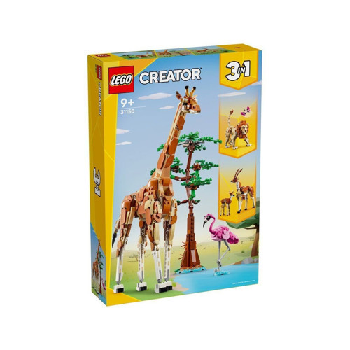 31150 LEGO® Creator 3’ü1 arada Vahşi Safari Hayvanları 780 parça +9 yaş Kız Erkek Çocuk Oyuncak Eğit