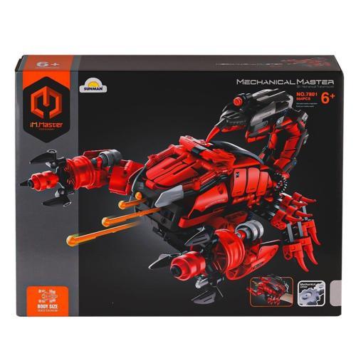 7801 IMM Master Blokları Akrep El Silahı Kırmızı 664 Parça Kız Erkek Çocuk Oyuncak Eğitici Oyuncakla