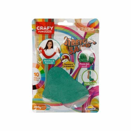 3608 Crafy Streç Oyun Kumu Yeşil 200 g Kız Erkek Çocuk Oyuncak Eğitici Oyuncaklar