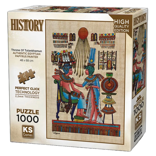 KS Games Papirus Throne of Tutankhamun Puzzle 1000 Parça 20743 Kız Erkek Çocuk Oyuncak Eğitici Oyunc