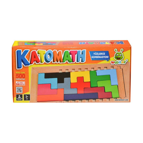 079KR Woodoy Ahşap Katomath Oyunu Kız Erkek Çocuk Oyuncak Eğitici Oyuncaklar