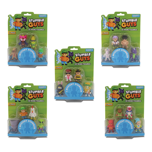 Stumble Guys 5'li Mini Figür - GIO-TUY14000 - 1 Kutu Fiyatıdır Kız Erkek Çocuk Oyuncak Eğitici Oyunc