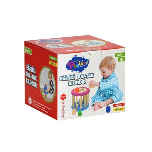 374-ONY Onyıl, Ahşap Eğitici Silindir Bultak Kız Erkek Çocuk Oyuncak Eğitici Oyuncaklar
