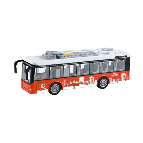 WY911A-B Sesli ve Işıklı Elektrikli Otobüs Troleybüs 1:16 -Vardem Kız Erkek Çocuk Oyuncak Eğitici Oy