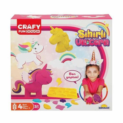 2090 Crafy Sihirli Unicorn Oyun Hamuru Seti -Sunman Kız Erkek Çocuk Oyuncak Eğitici Oyuncaklar
