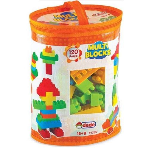 01255 Dede, Multi Bloklar 120 Parça Kız Erkek Çocuk Oyuncak Eğitici Oyuncaklar
