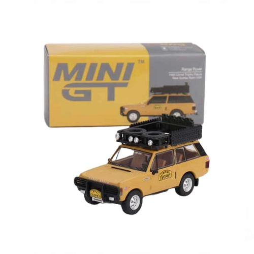 Mini GT 1:64 Range Rover 1982 Camel Trophy Papua New Guinea Team USA Kız Erkek Çocuk Oyuncak Eğitici