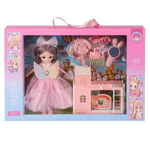 3688-164A Aksesuarlı Kanatlı Bebek Oyun Seti -Karsan Kız Erkek Çocuk Oyuncak Eğitici Oyuncaklar