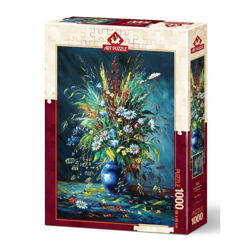 5212 Art Puzzle, Kır Çiçekleri 1000 Parça Puzzle Kız Erkek Çocuk Oyuncak Eğitici Oyuncaklar