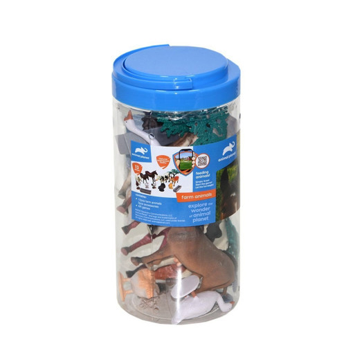SH-S6403 KOVADA 13 PCS ÇİFTLİK HAYVANI Kız Erkek Çocuk Oyuncak Eğitici Oyuncaklar